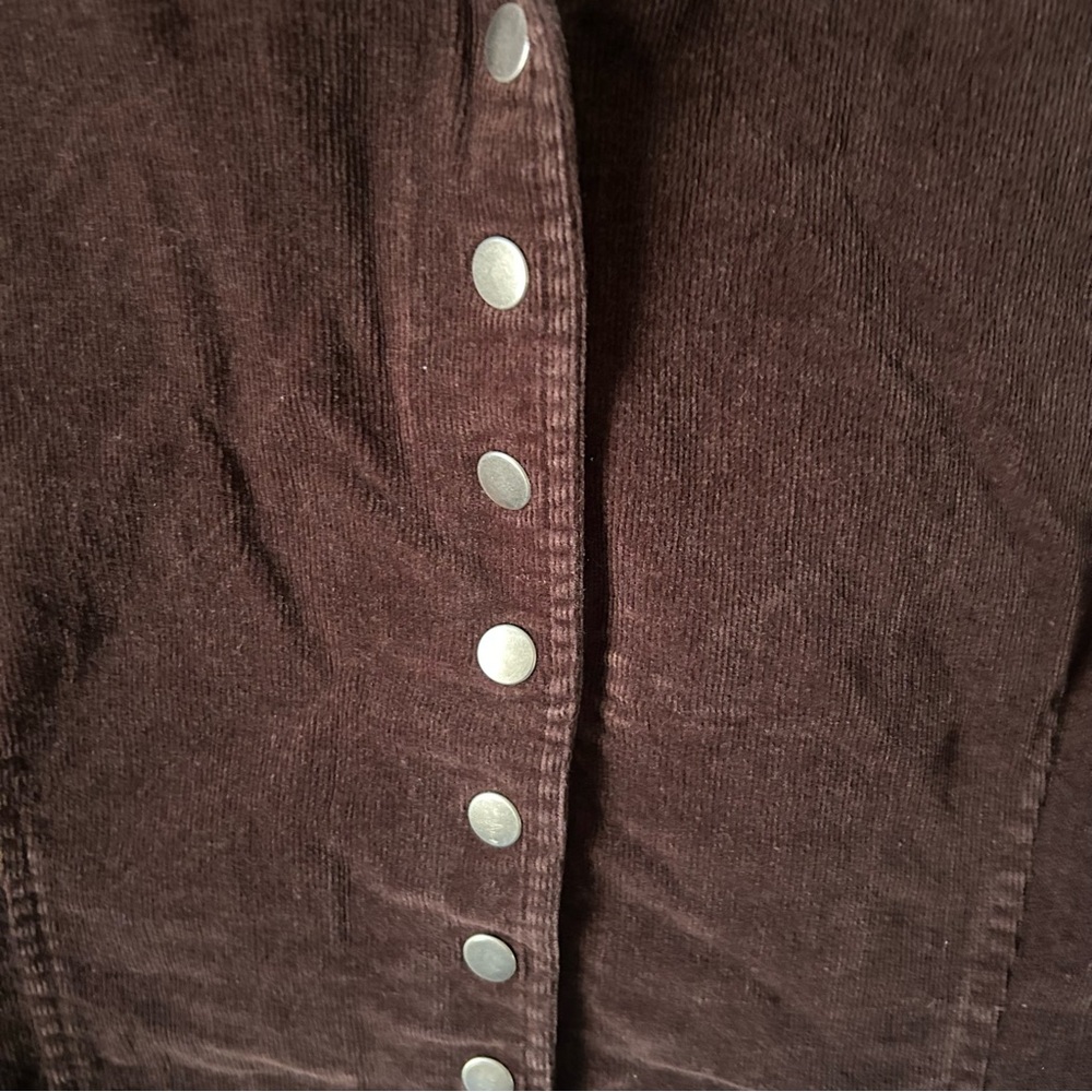 Christopher & Banks cotton corduroy y2K style button front shacket
L - Picture 4 of 7